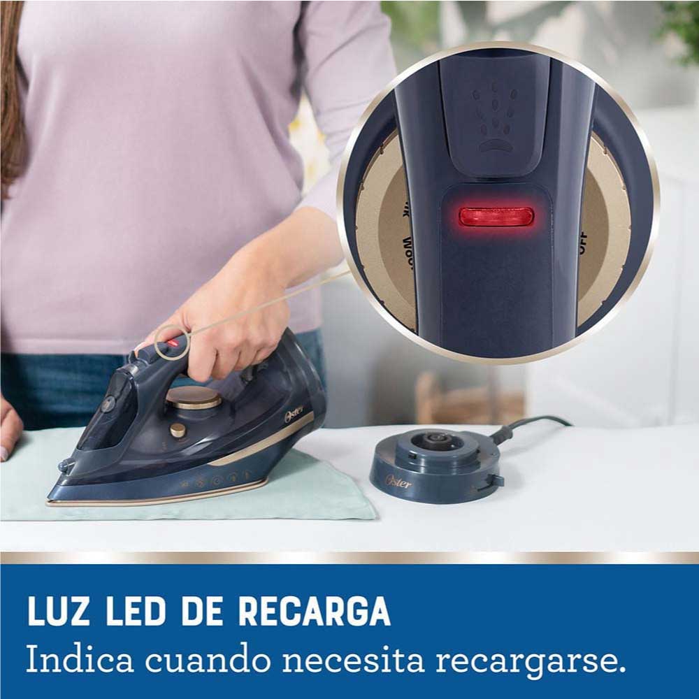 PLANCHA DE VAPOR INALÁMBRICA OSTER GCSTCC5000 2 EN 1 SUELA DE CERÁMICA - 8
