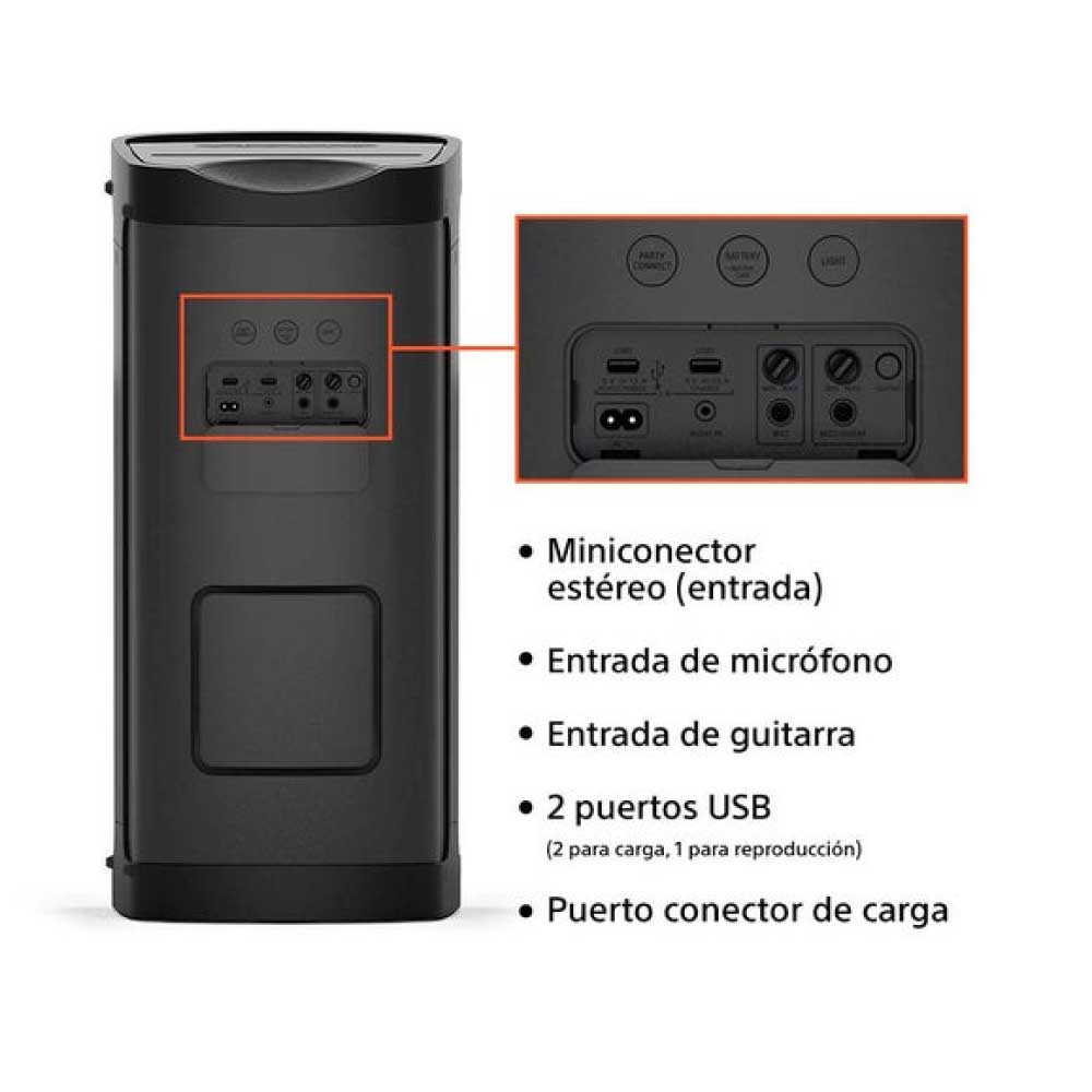 PARLANTE BLUETOOTH SONY SRS-XP700 CON MEGA BASS Y KARAOKE - 4