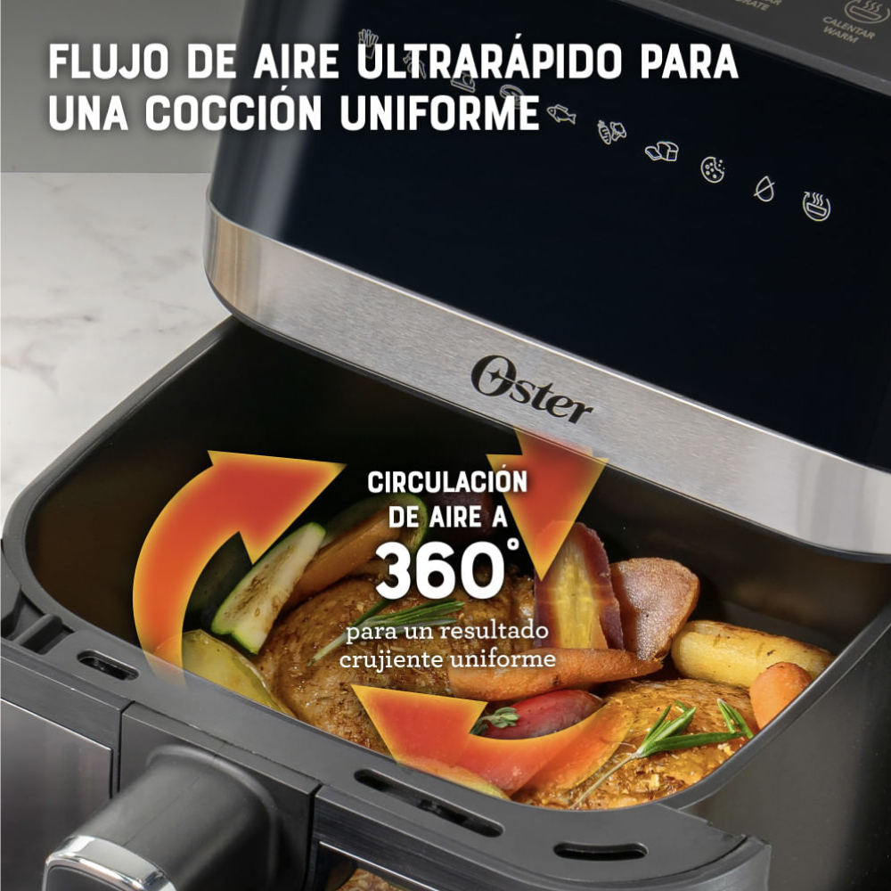 FREIDORA DE AIRE DIGITAL OSTER CKSTAF40WDDF-053 DIAMONDFORCE 4L - 6