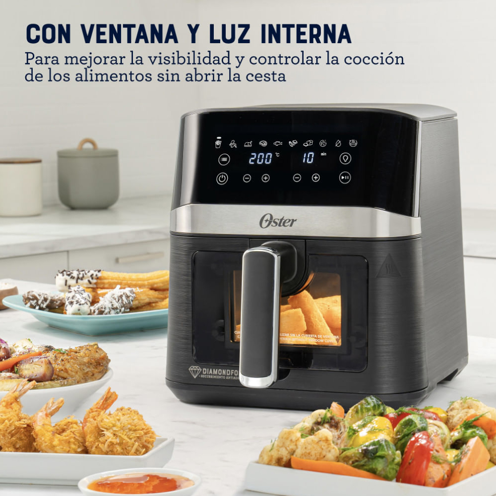 FREIDORA DE AIRE DIGITAL OSTER CKSTAF40WDDF-053 DIAMONDFORCE 4L - 8