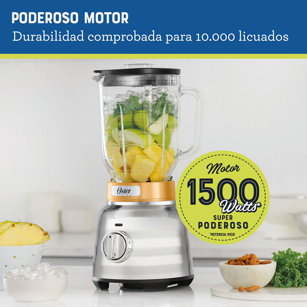 LICUADORA OSTER BLSTPBRG OSTERIZER MAX 1500W VASO DE VIDRIO 1.75 L - 4