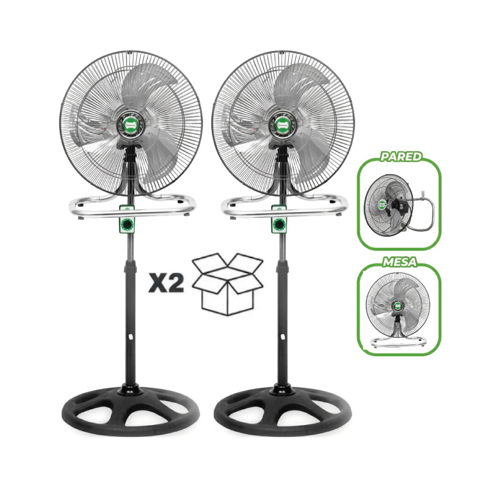 VENTILADOR BOSSKO BK-8218VI PEDESTAL 3 EN 1 DE 18' 2 UNI. POR CAJA - 1