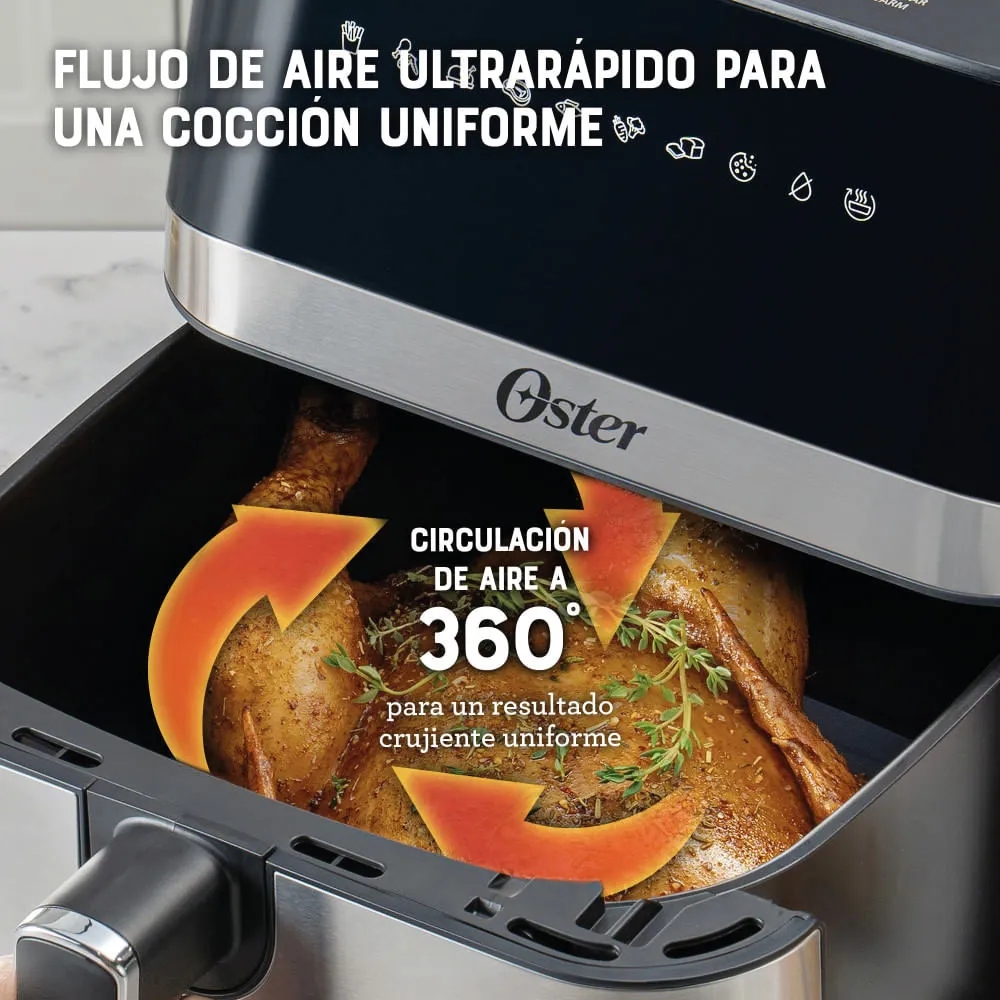 FREIDORA DE AIRE DIGITAL OSTER CKSTAF75DSSDF-053 7.5 LTS - 7
