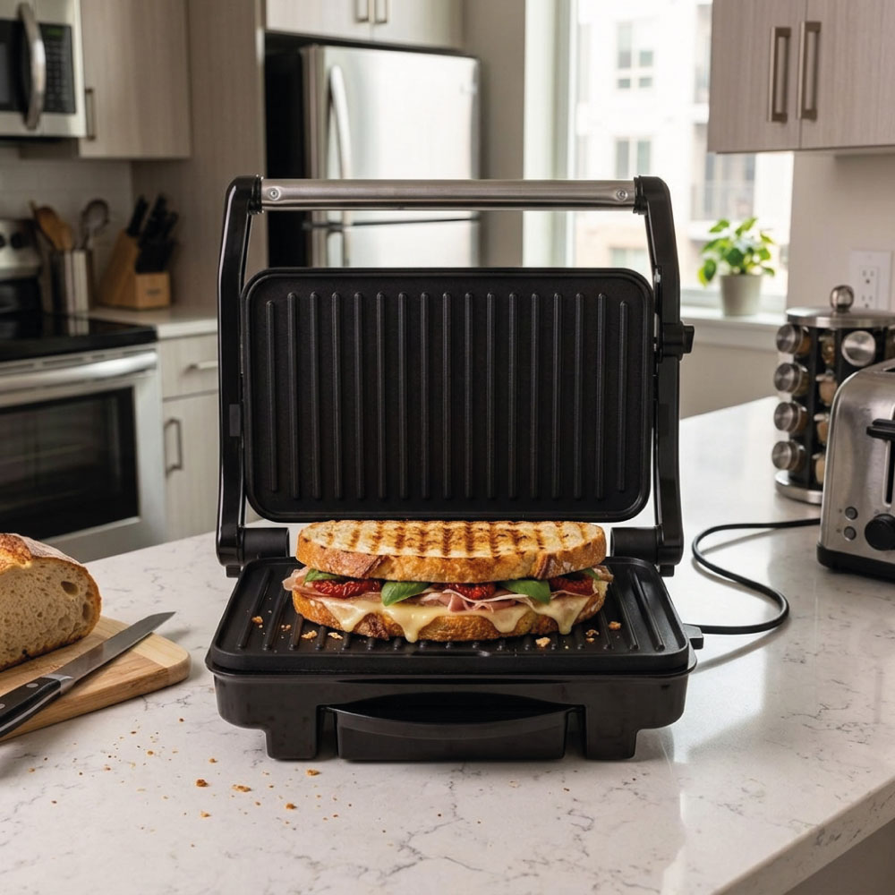 SANDWICHERA PANINI THOMAS TH-975 NEGRO 1500W - 8
