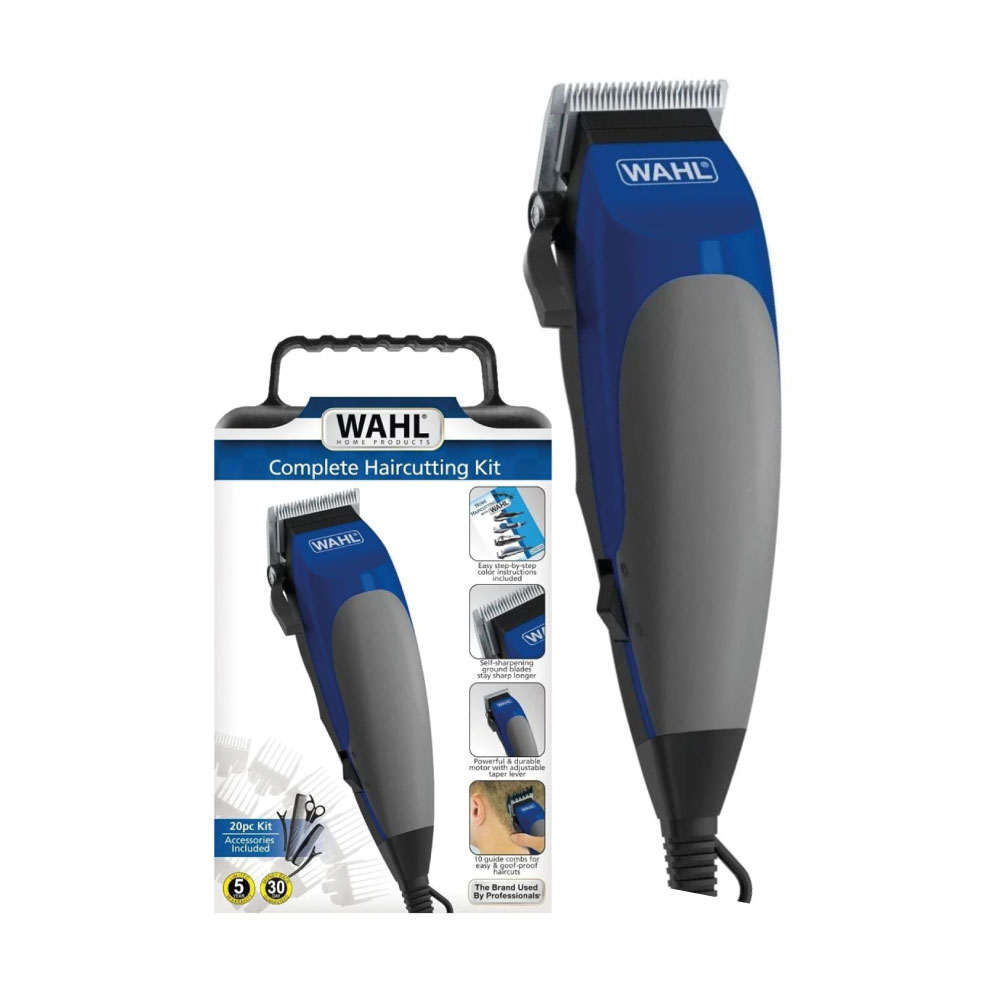 KIT CORTADORA DE CABELLO WAHL 79235-388 20PZAS AZUL - 1