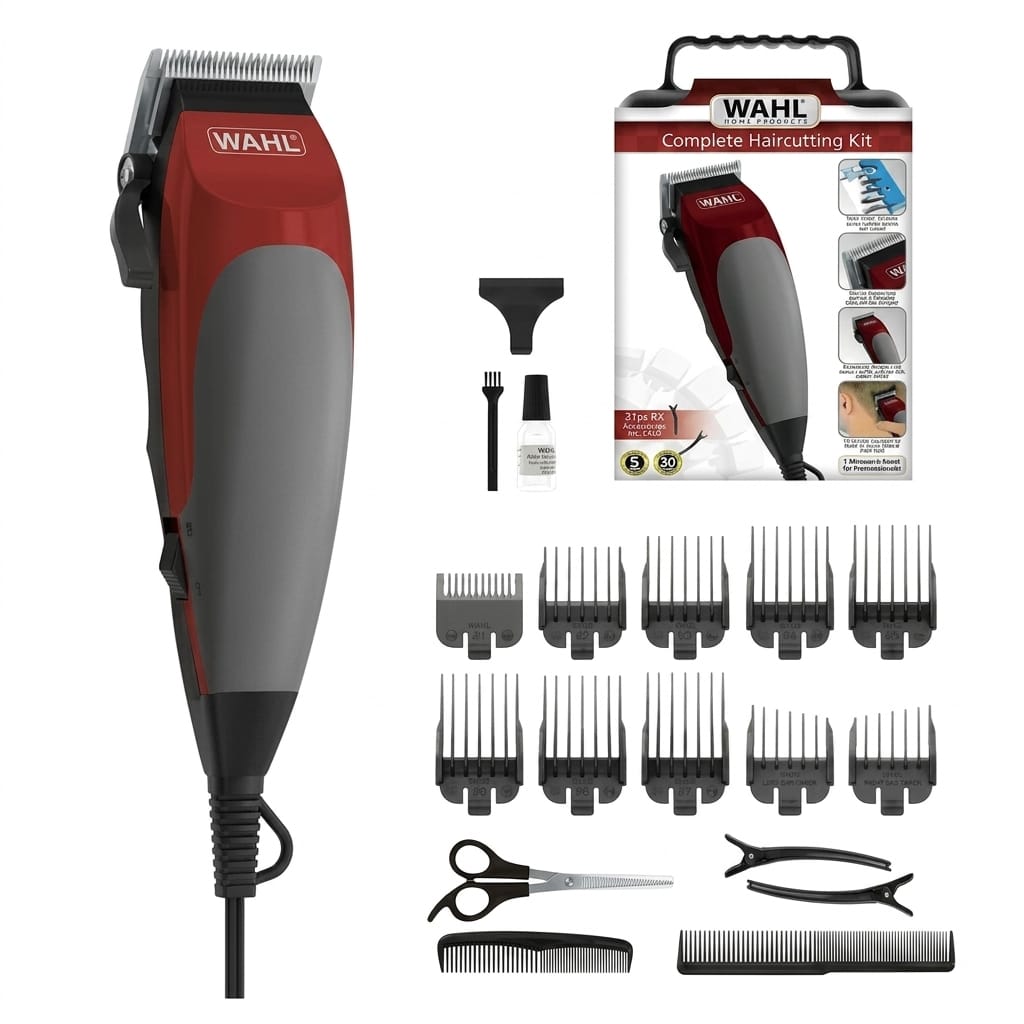 KIT CORTADORA DE CABELLO WAHL 79235-388 20PZAS AZUL - 6