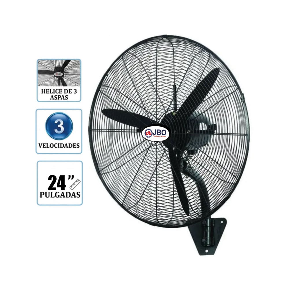VENTILADOR INDUSTRIAL DE PARED JBO JB-2401P DE 24 PULG. 150W - 1
