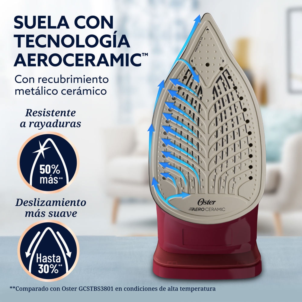 PLANCHA DE VAPOR OSTER GCSTAC7201-053 AEROGLIDE S7200 1600W - 4