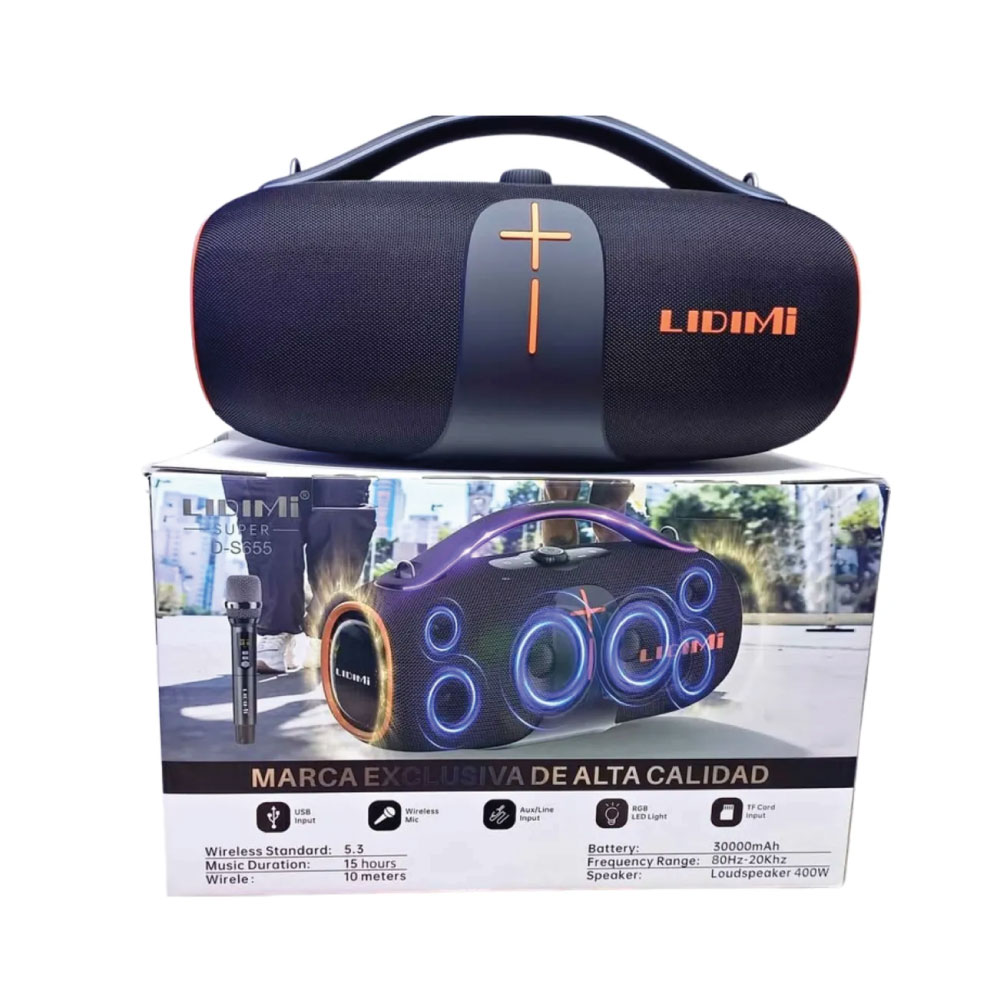 PARLANTE PORTÁTIL LIDIMI LD-S655 CON FUNCIÓN TWS BT USB 400W - 4