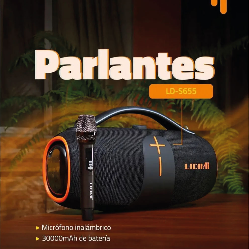PARLANTE PORTÁTIL LIDIMI LD-S655 CON FUNCIÓN TWS BT USB 400W - 6