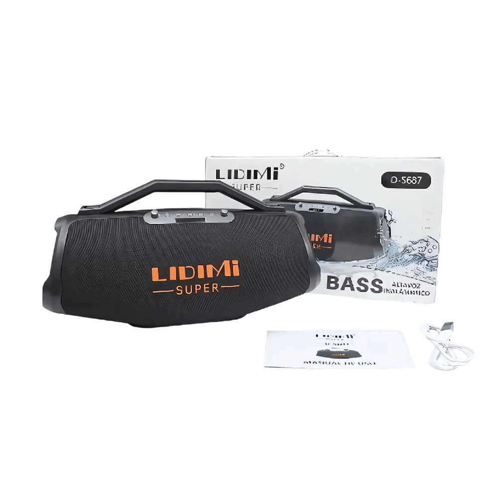 PARLANTE PORTÁTIL LIDIMI LD-S687 SUPER 200W BT USB AUX - 4