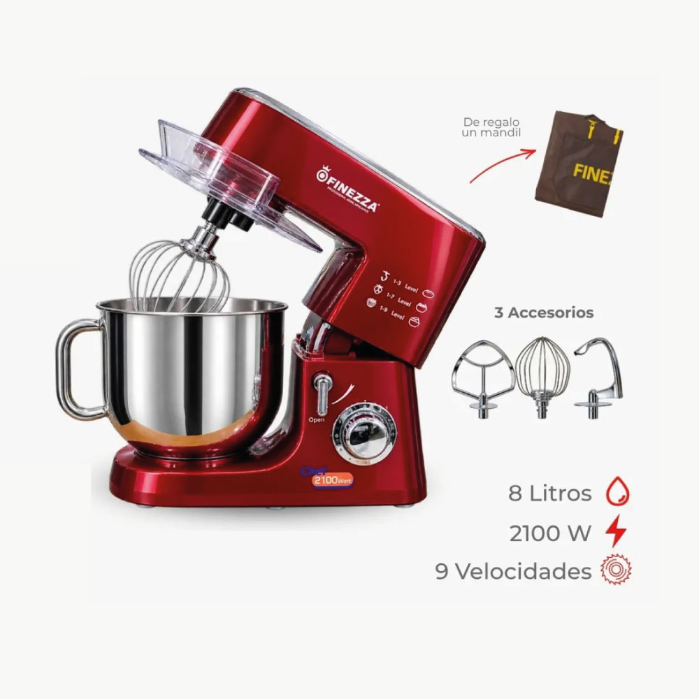 BATIDORA ORBITAL FINEZZA FZ-6826B 8LTS 9 VELOCIDADES 2100W - 4