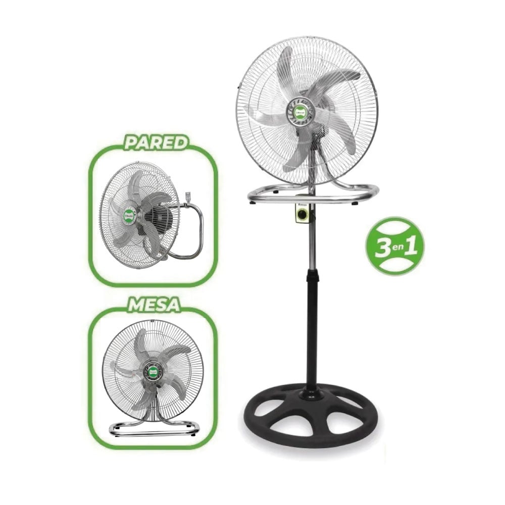 VENTILADOR PEDESTAL BOSSKO BK-8219VI 3 EN 1 DE 18' 200W - 1