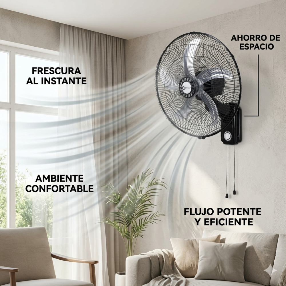 VENTILADOR DE PARED TREVELY VT-1804 DE 18' 70W - 4