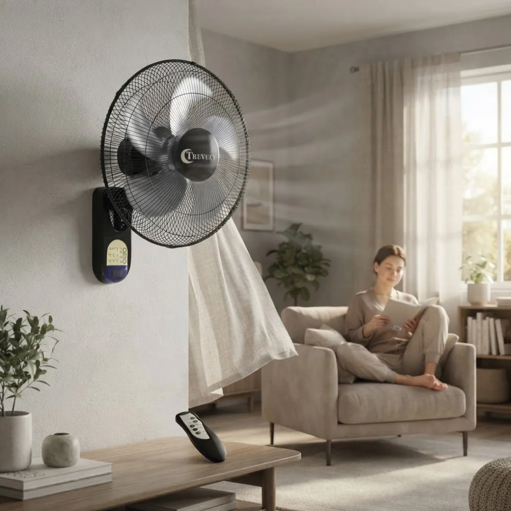 VENTILADOR DE PARED TREVELY VT-164 DE 16' 80W - 3