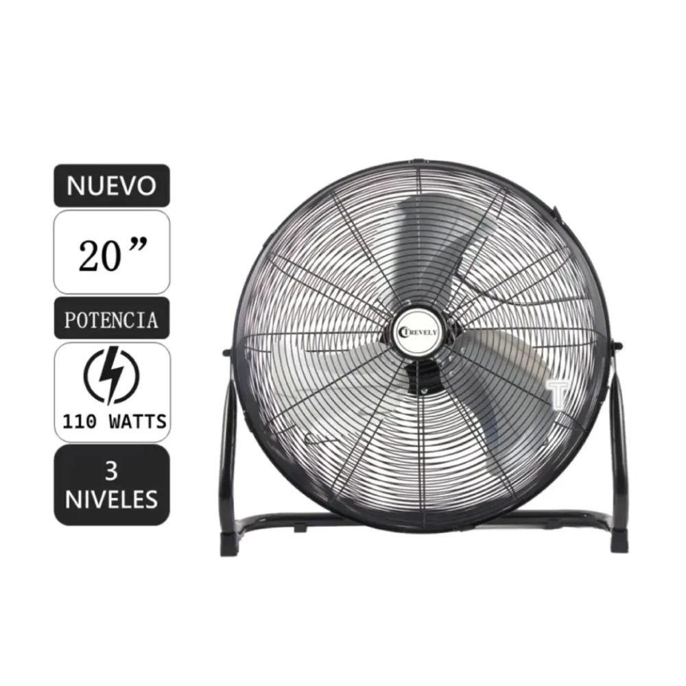 VENTILADOR DE PISO Y PARED TREVELY VT-20-A 20' 110W - 1