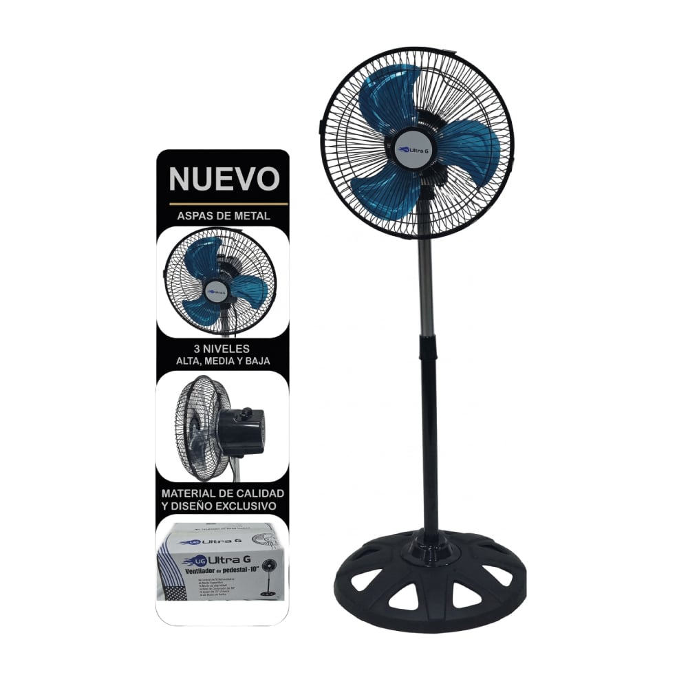 VENTILADOR PEDESTAR ULTRA G FS25-1 SILENCIOSO 10' 40 WATS - 1