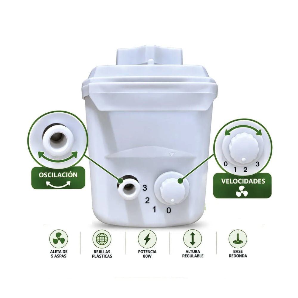 VENTILADOR PEDESTAL DIORÉ MSF-1001 DE 80W 10' - 4