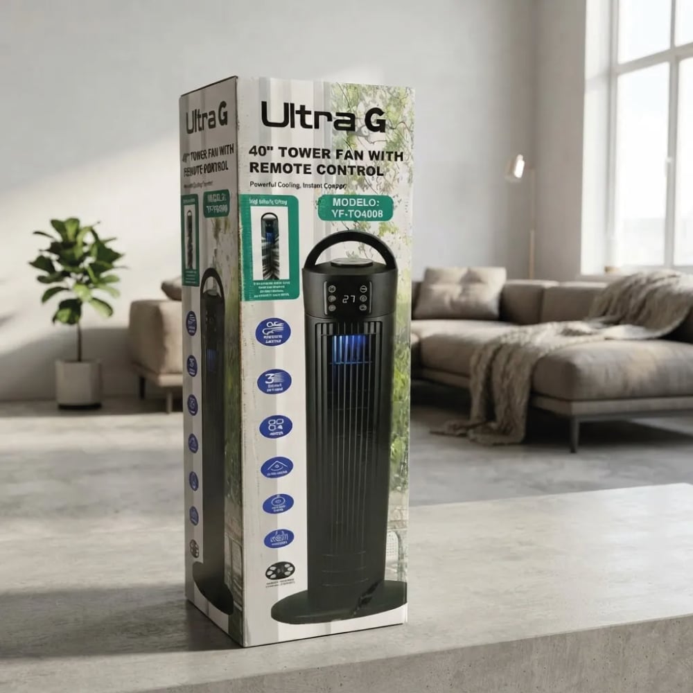VENTILADOR DE TORRE ULTRA-G YF-TO4008 C.C REMOTO 100W - 4