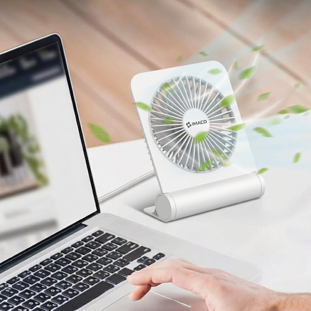 VENTILADOR DE MESA IMACO RF0504 5' USB PORTATIL RECARGABLE - 5