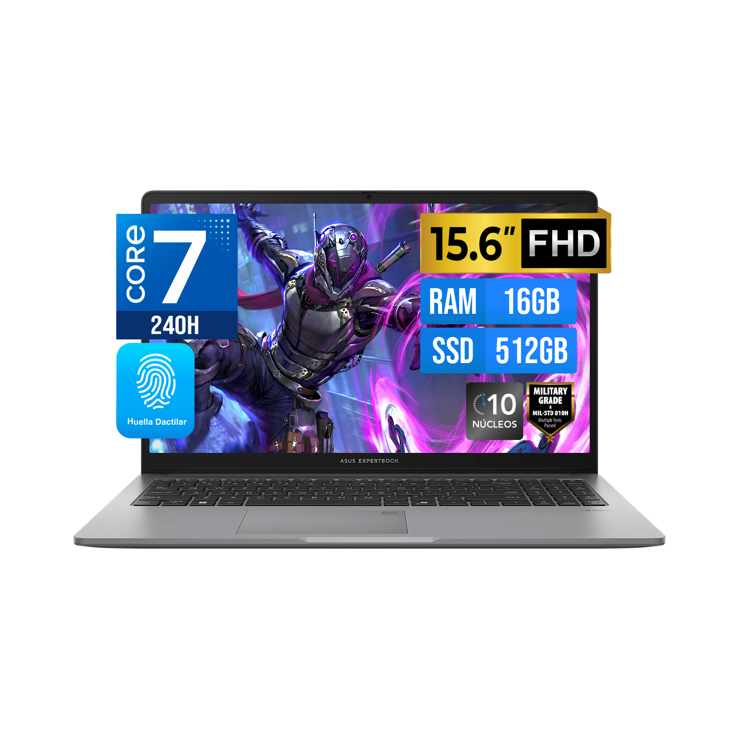 LAPTOP ASUS EXPERTBOOK 15.6' FHD IPS1920 X 1080 C7 240H 16GB DDR5 512GB DISCO FREEDOS - 1