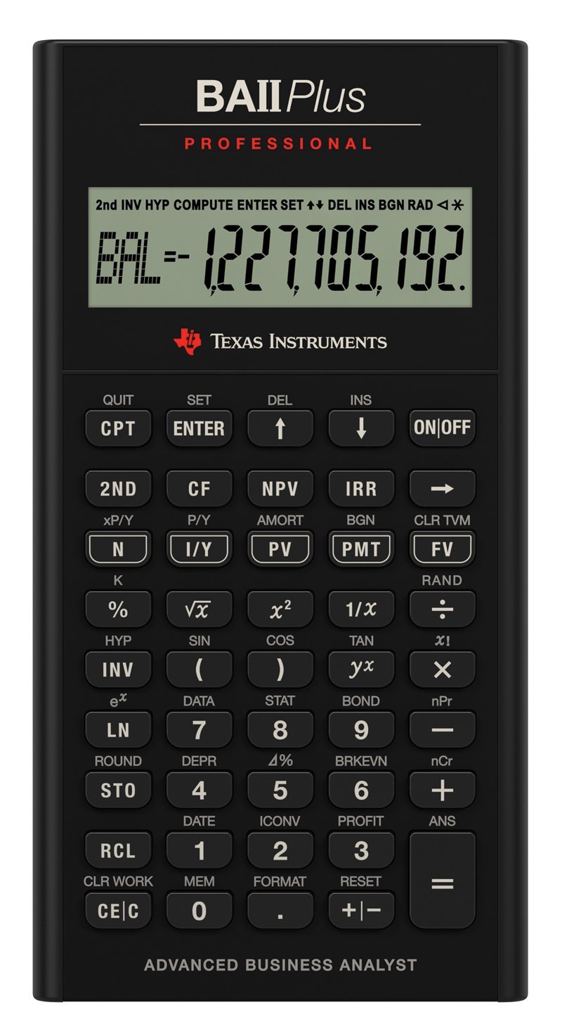 CALCULADORA FINANCIERA TEXAS INSTRUMENTS BA II PLUS PROFESIONAL - 1