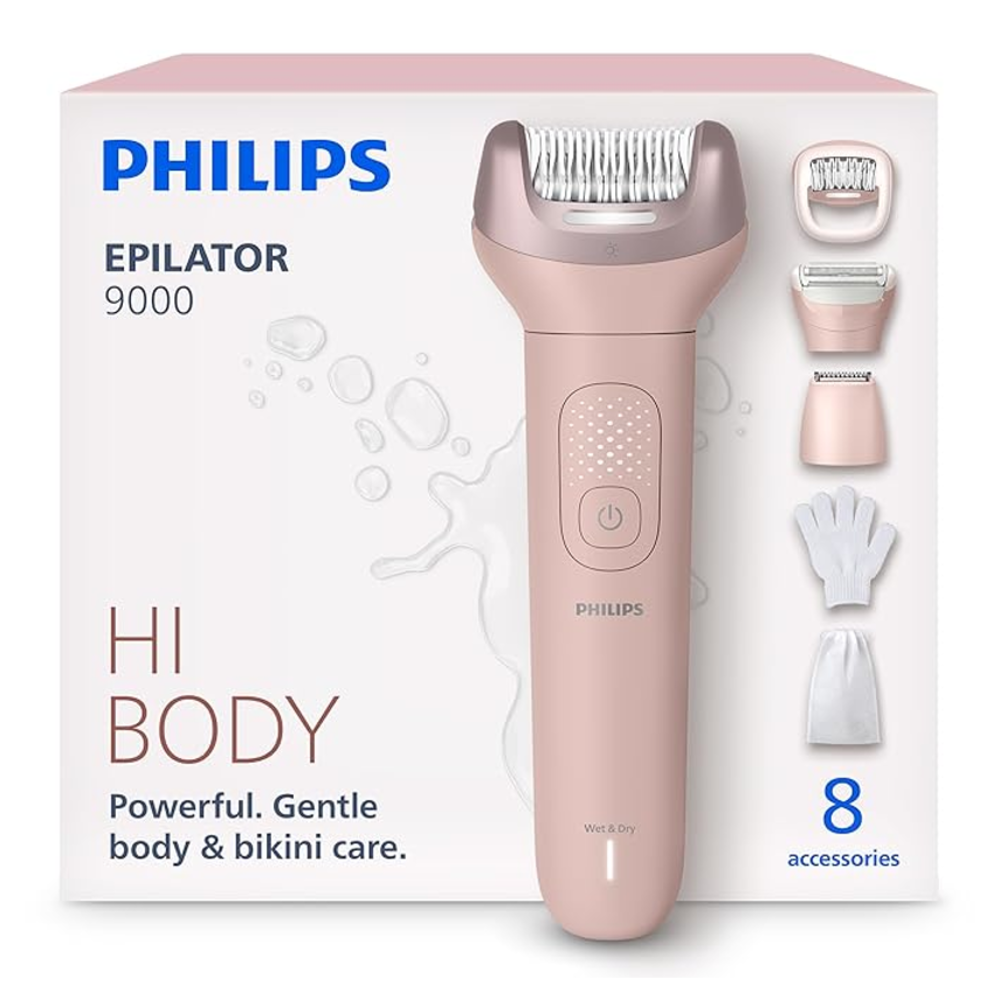 DEPILADORA PHILIPS RESISTENTE AL AGUA + 8 ACCESORIOS BRE717 - 2