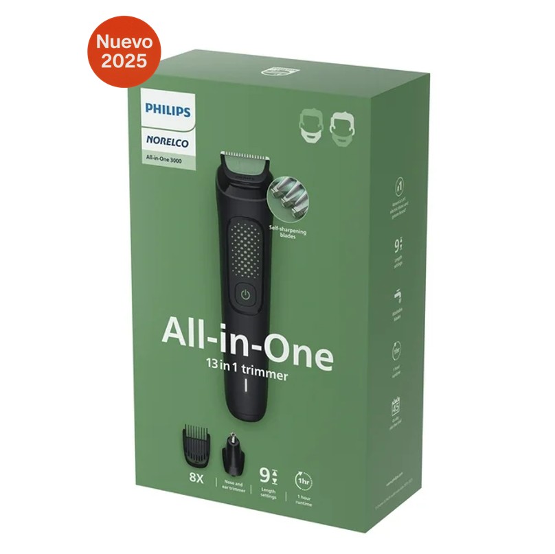 PHILIPS RASURADORA CORTABARBA NORELCO™ MG3919/50 - 13 PIEZAS - 2