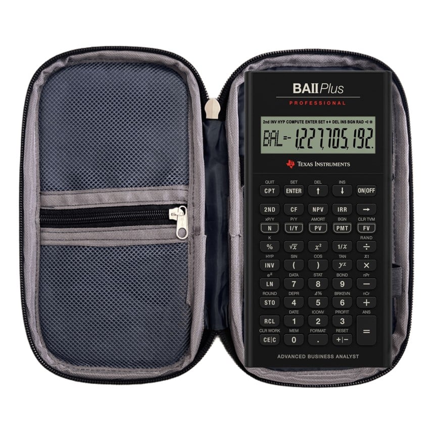 CALCULADORA TEXAS INSTRUMENTS BAII PLUS PROFESIONAL + FUNDA PROFESIONAL - 2