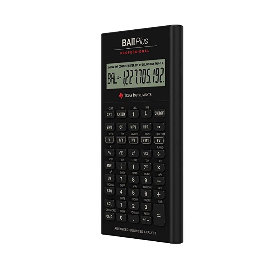 CALCULADORA TEXAS INSTRUMENTS BAII PLUS PROFESIONAL + FUNDA PROFESIONAL - 4