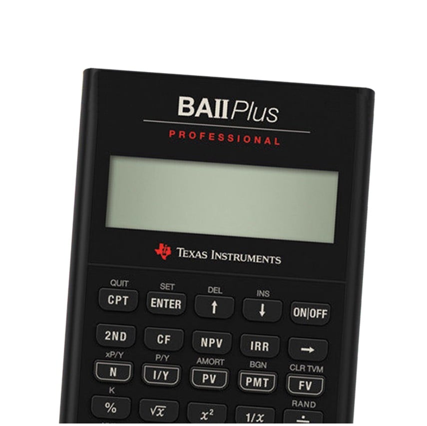 CALCULADORA TEXAS INSTRUMENTS BAII PLUS PROFESIONAL + FUNDA PROFESIONAL - 5
