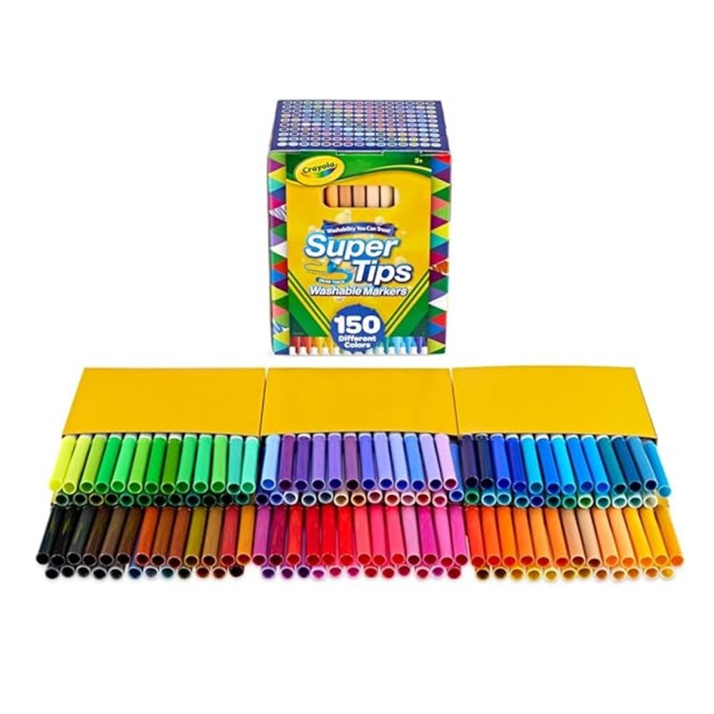 CRAYOLA MARCADORES LAVABLES SUPERTIPS 150 UNIDADES - 3