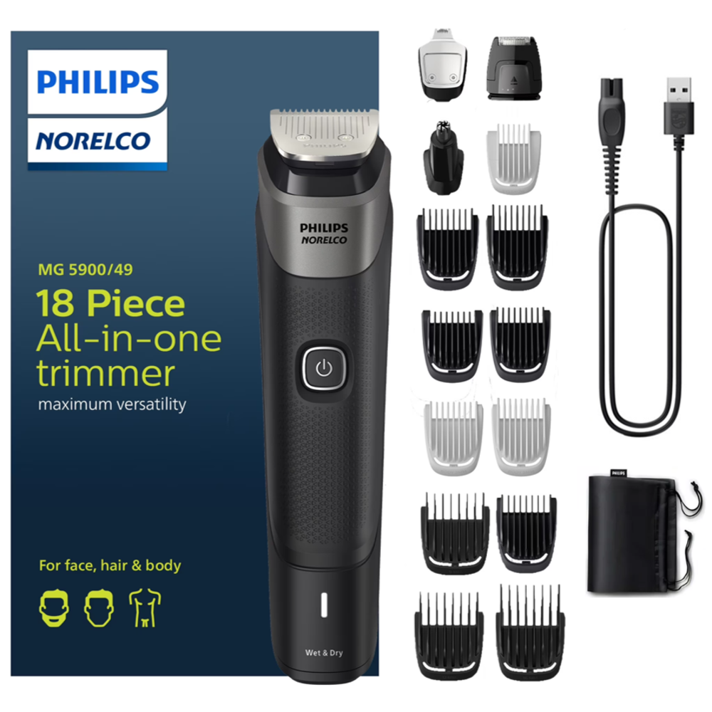 Rasuradora Afeitadora Philips Norelco™ MG5900 - 18 Piezas - 1