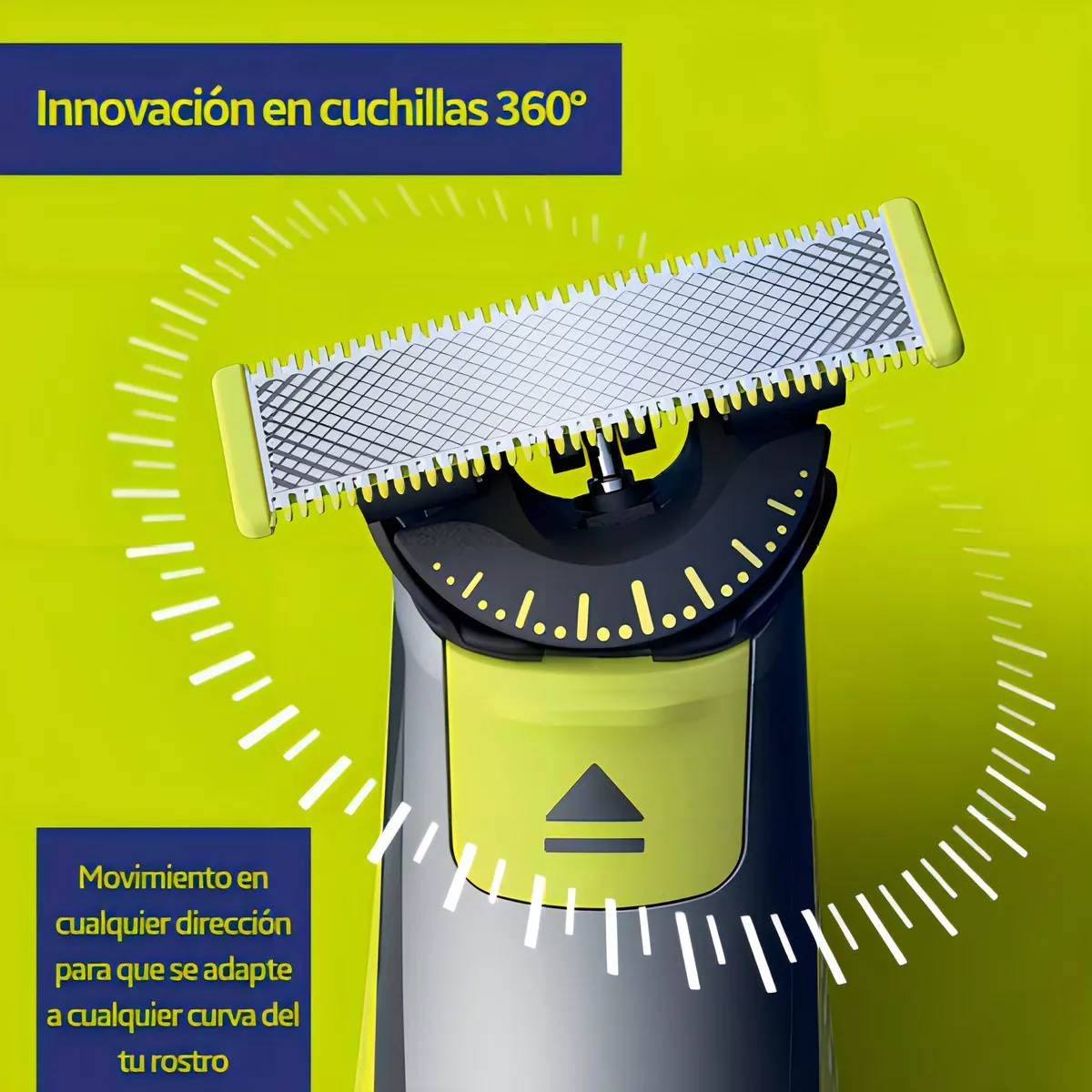 RASURADORA AFEITADORA PHILIPS NORELCO ONEBLADE 360° QP2834 - 7 PIEZAS - 6