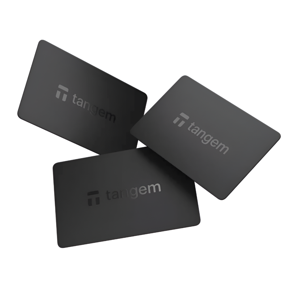 TANGEM WALLET PACK 3 TARJETAS 2.0 | BILLETERA FRÍA CRIPTOMONEDAS | NFC | EAL6+ | IP68 - 1