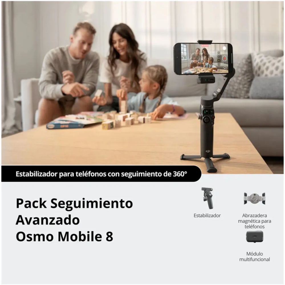 ESTABILIZADOR DJI OSMO MOBILE 8 PARA SMARTPHONE. PACK DE SEGUIMIENTO - 5