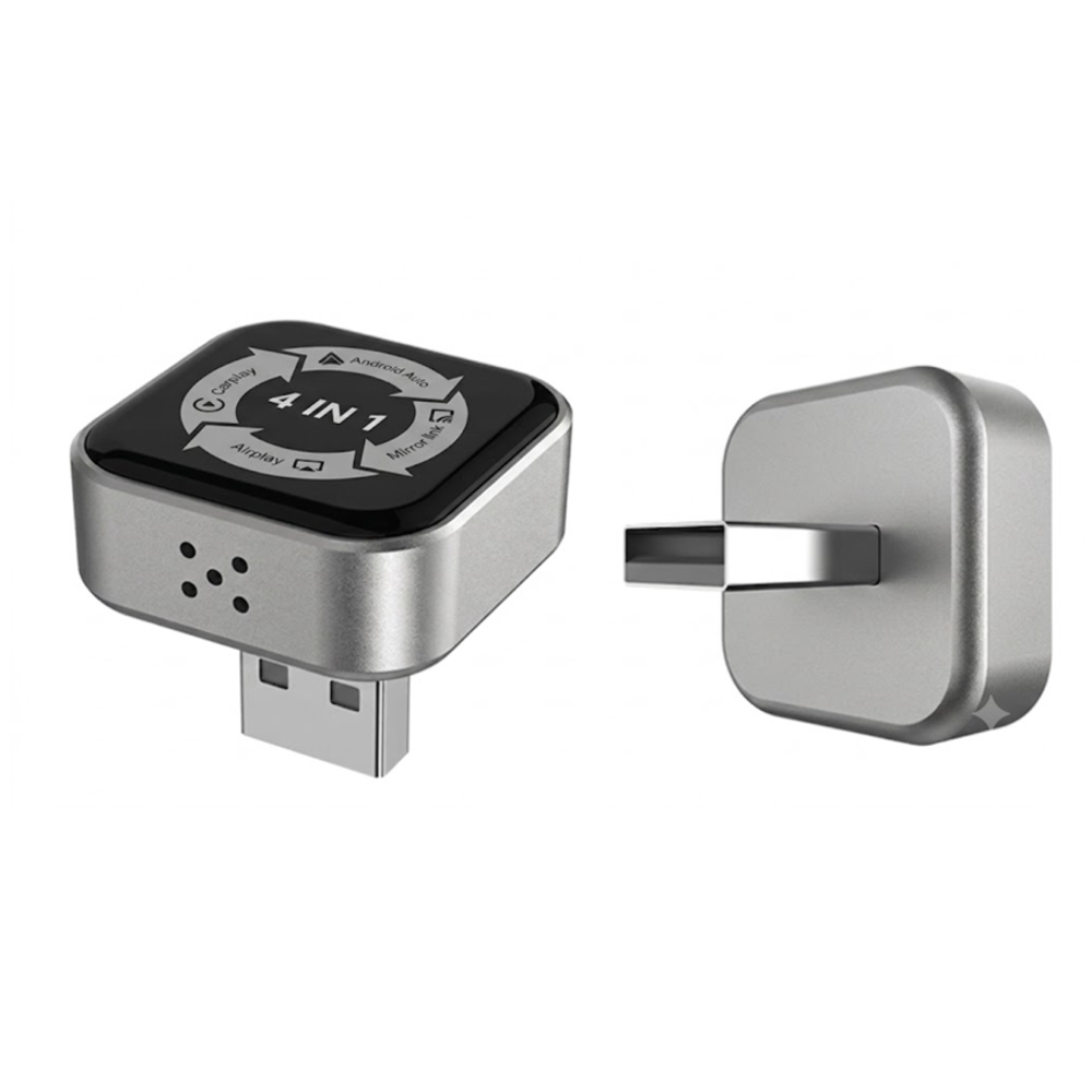 ADAPTADOR 4 EN 1 CARPLAY ANDROID AUTO INALÁMBRICO - ESPEJO PANTALLA AUTO - 3