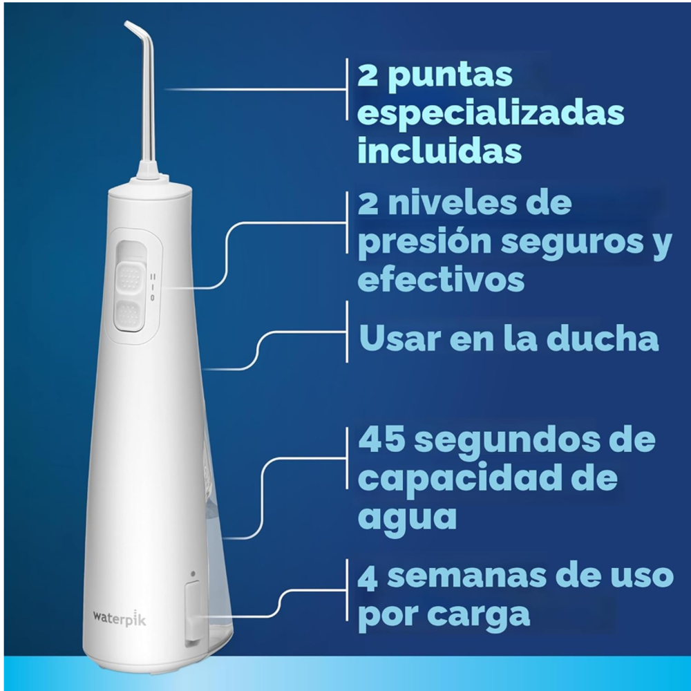 WATERPIK CORDLESS PULSE 3100 IRRIGADOR BUCAL PORTÁTIL - 8