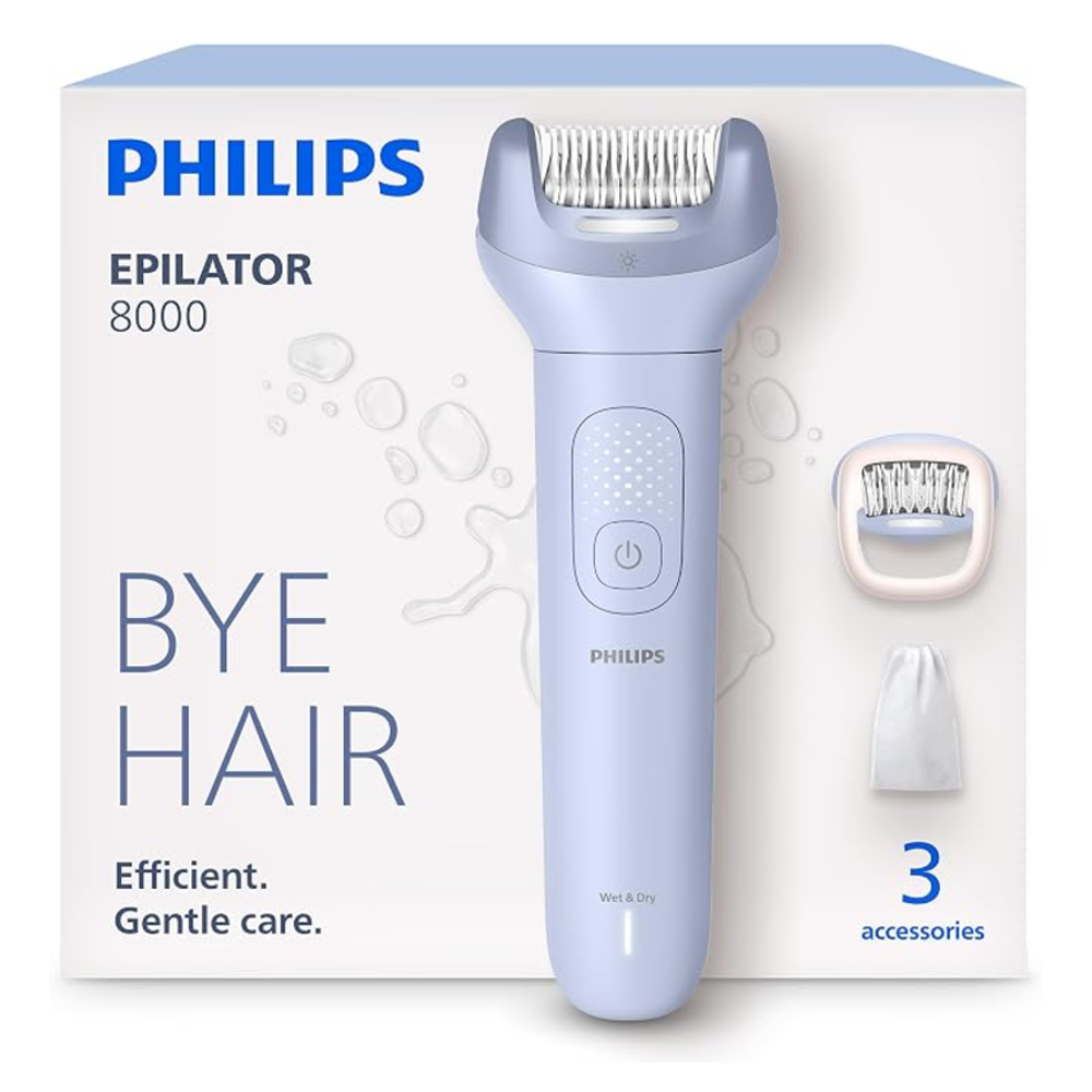 DEPILADORA PHILIPS INALÁMBRICA CON 3 ACCESORIOS BRE708 - 1