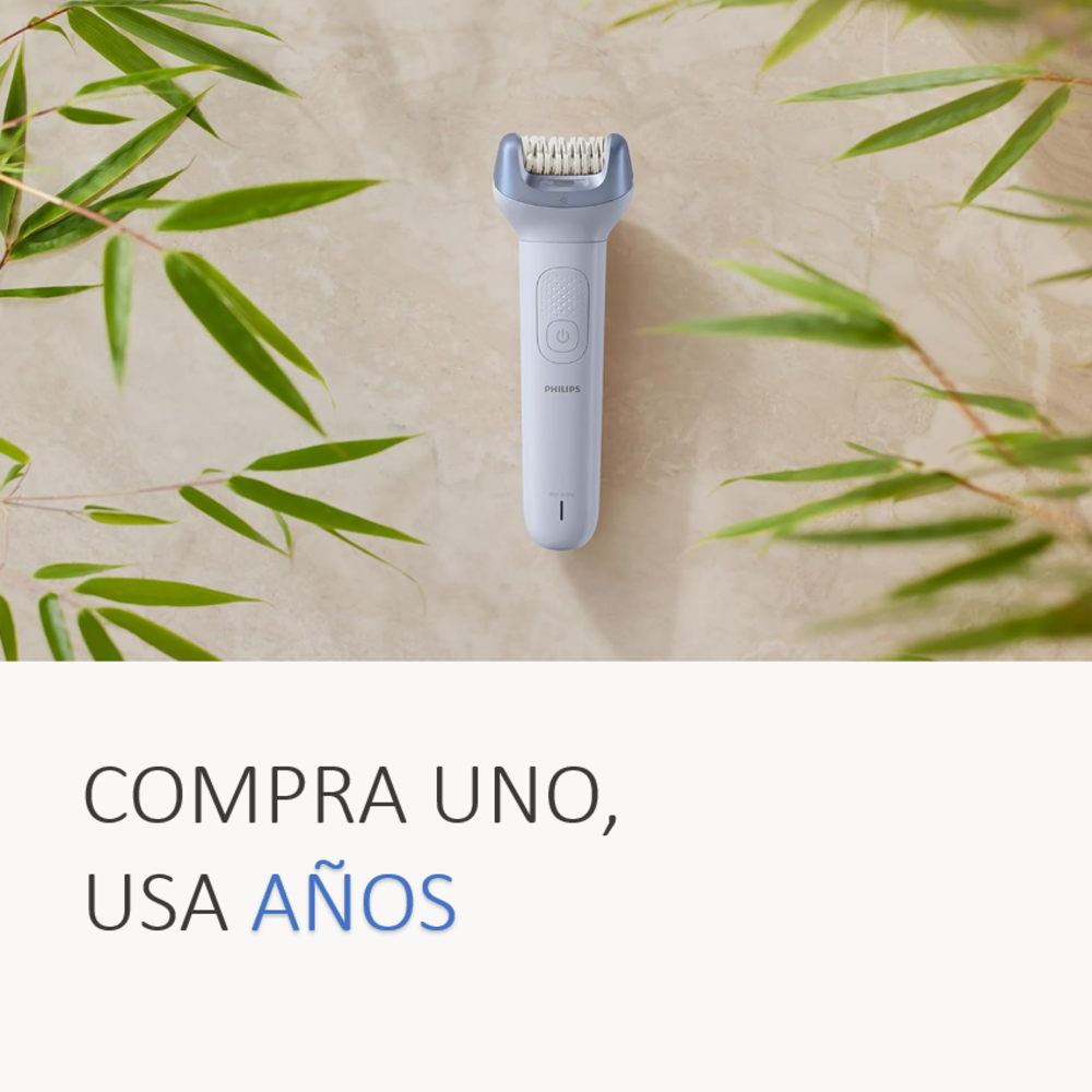 DEPILADORA PHILIPS INALÁMBRICA CON 3 ACCESORIOS BRE708 - 6