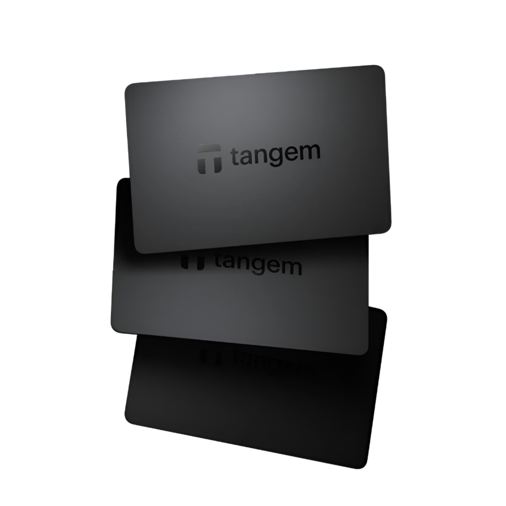 TANGEM WALLET PACK 3 STEALTH | BILLETERA FRÍA CRIPTOMONEDAS | NFC | EAL6+ | IP68 - 3