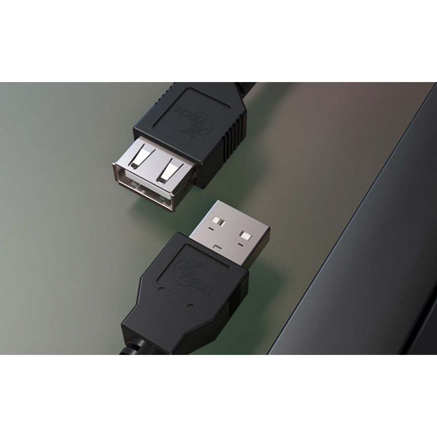 CABLE USB 2.0 MACHO A HEMBRA XTC-301 - XTECH - 3