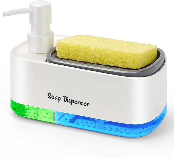 DISPENSADOR DE JABON 2 EN 1 - 1