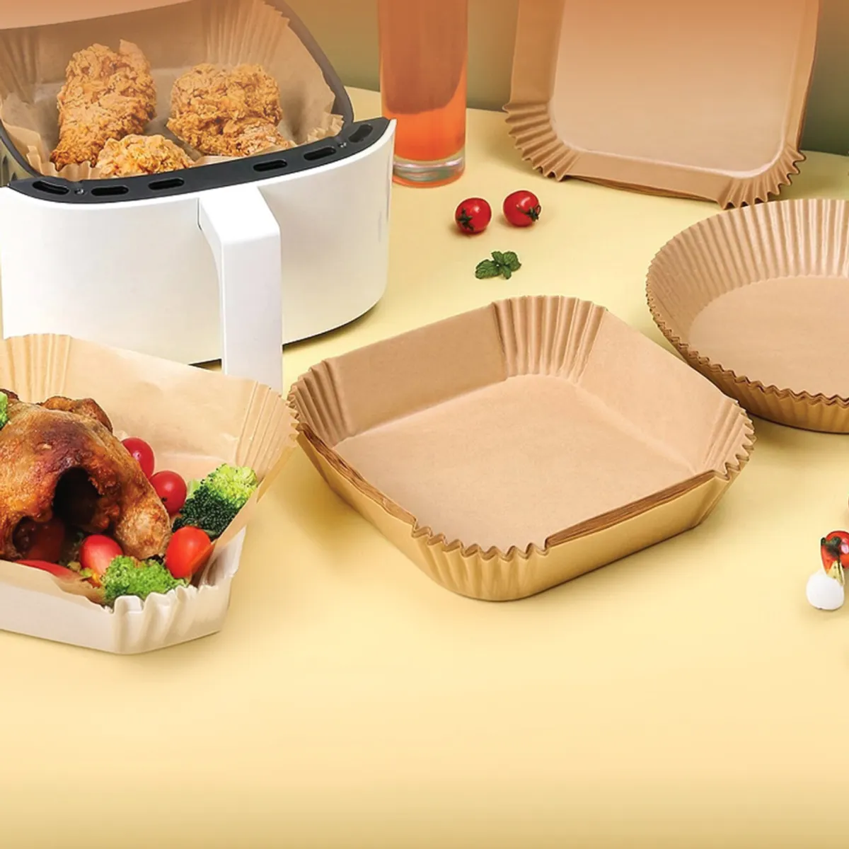PAPEL ANTIADHERENTE CUADRADO AIR FRYER LINERS - 2