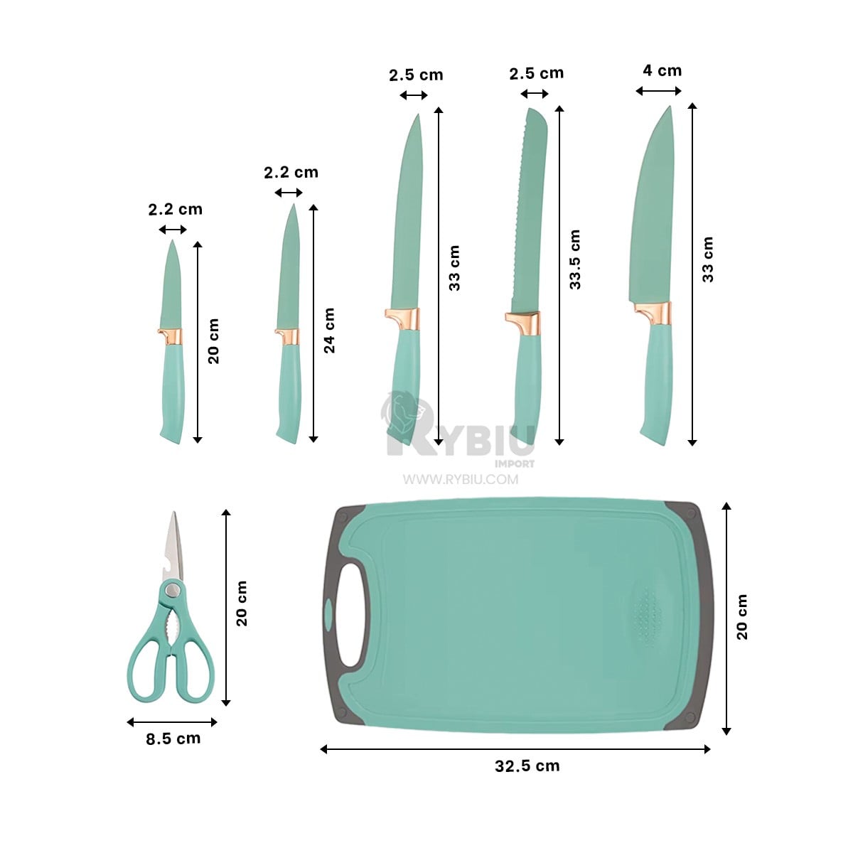 SET ACCESORIOS COCINA VERDE - 3