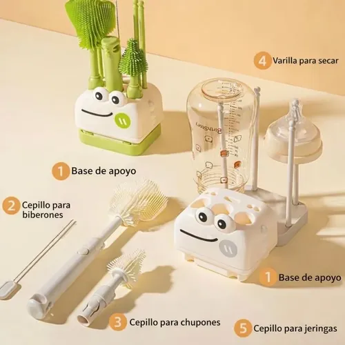 SET DE CEPILLOS PARA LIMPIEZA DE BOTELLAS DINOSAURIO – 4 PIEZAS - 3