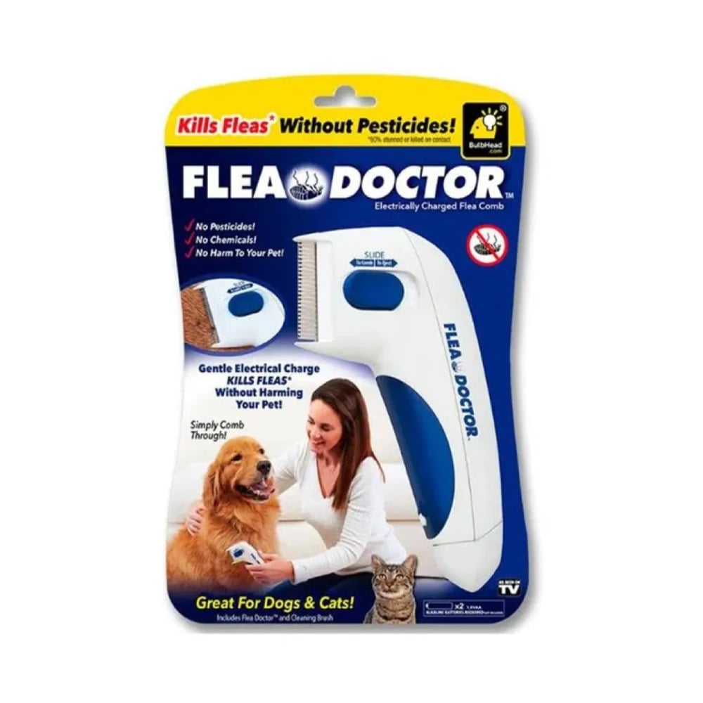 PEINE ANTIPULGAS ELÉCTRICO PARA MASCOTAS - 1