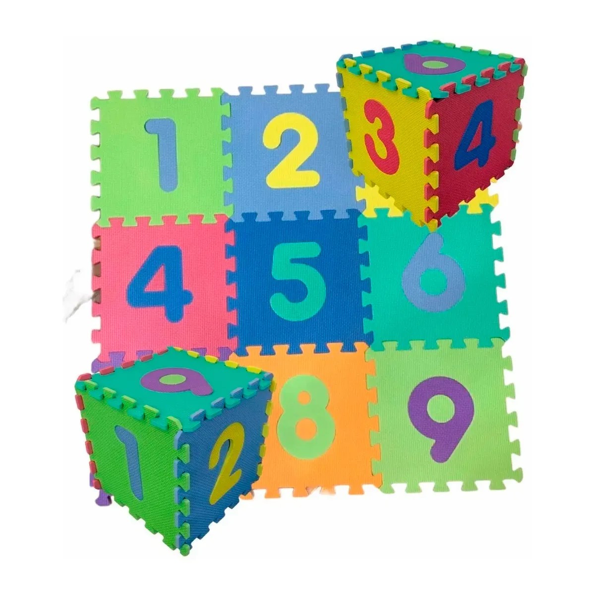PISOS ALFOMBRA GOMA DIDACTICO EVA 20 PIEZAS 30CM NÚMEROS - 2
