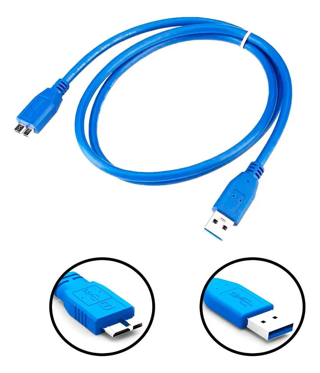 CABLE ULTRA FAST 3 UND - MICRO USB 3.0 A USB 3.0 60CM - 1