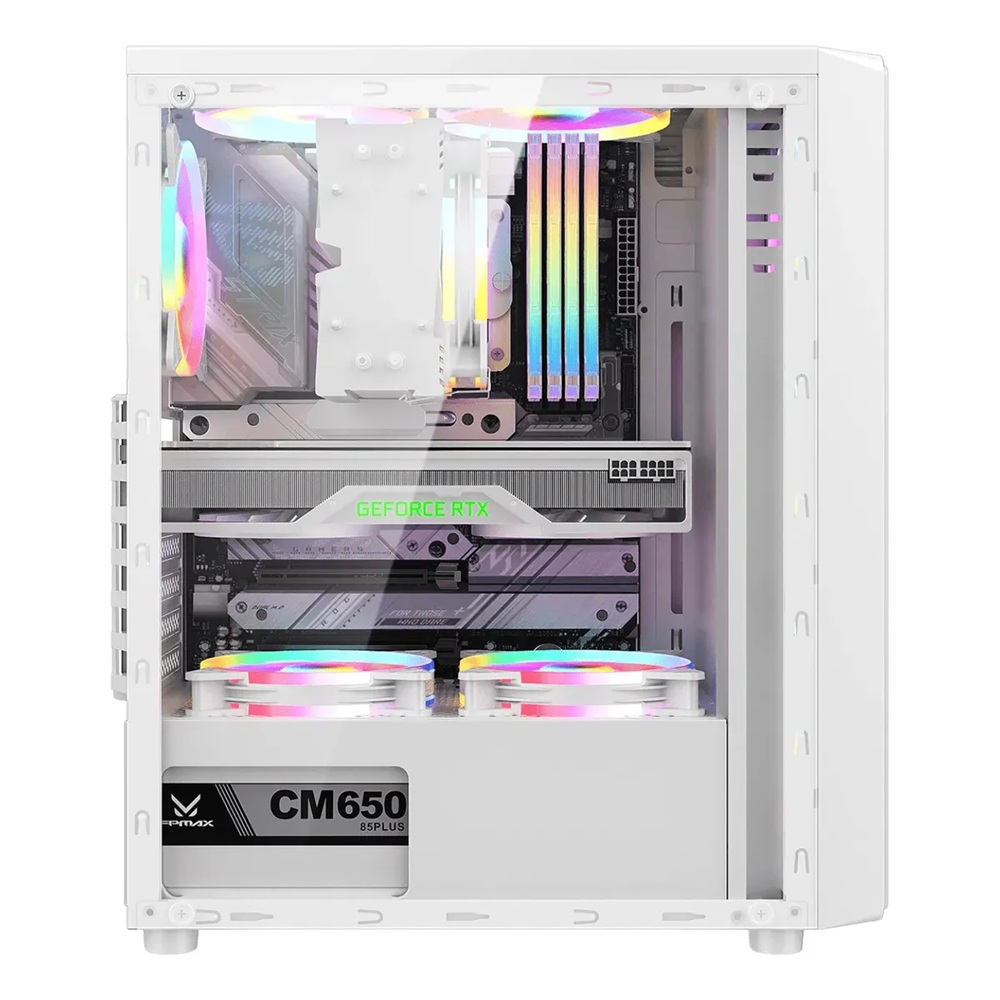 CASE ATX GAMER CORTEX BLANCO - 2